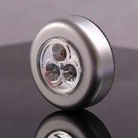 Lampe tactile mini LED 3 LED pas chère en gros pour éclairage de voiture de nuit, à coller sur armoire