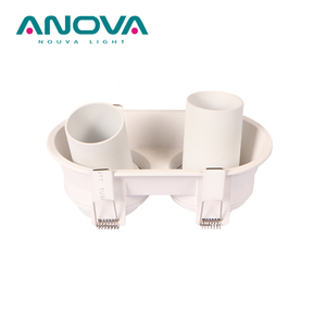 ที่ยึดสปอตไลท์ LED สองหัว360อลูมิเนียมกันแสงสะท้อนกรอบสปอตไลท์ LED - Product Image 2