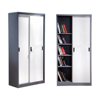Classeur de bureau personnalisable à double porte, design moderne, en métal et acier