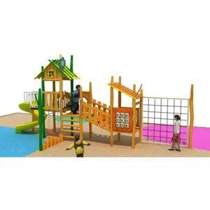 Outras Instalações de Diversões Equipamentos Kids Swing Sets Usado Madeira Interior Ao Ar Livre Bloco Playground Com Balanço Slide