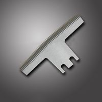 Vente en gros de couteau à dents cassées à point de coupe de film lame dentelée automatique lame à dents