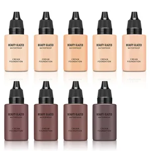 BEAUTY GLAZED 9 Color Liquid Foundation Concealer Waterproof Matte Beauty Bulk Long-lasting Coverage Foundation Face Makeup
