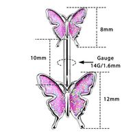Anneau de nombril en zircon rose, bijoux de piercing en acier inoxydable, bijoux de corps pour femme, pendentif en zircon CZ, bijoux de mariage, fabricant