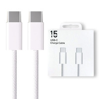 Câble USB-C vers USB-C en cuivre pur tressé robuste de 1 m, construction durable, charge rapide pour iPhone 17/16/15/14 Pro Max