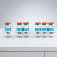 Étiquette personnalisable pour flacon de 3 ml VS-356, adhésive, pour flacon de peptide injectable, étiquette imperméable pour lotion, pour flacons de 3 ml, 10 ml, 20 ml