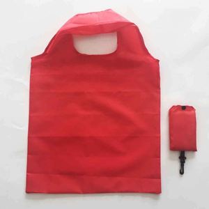 Customizable Logo Printing Foldable Nylon Tote Bag with <b>Small</b> Pouch Eco-Friendly Economical Promotional Gift Supermarket Use - Product Image 6