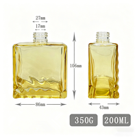 Diffuseur d'arômes en verre 200 ml au design unique et mignon, pour rafraîchir l'ambiance de la maison, avec peinture colorée et bouchon à vis de luxe