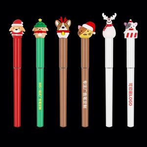 High Capacity Plastic Gel <b>Pen</b> with Cute Animals 0.5mm Writing Width Popular Christmas Advertising Gift - Product Image 1