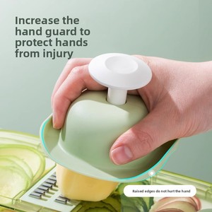 Affettaverdure Multifunzione in Acciaio Inox, Grattugia e Trituratore Manuale per Uso Domestico, Ideale per Julienne - Product Image 4