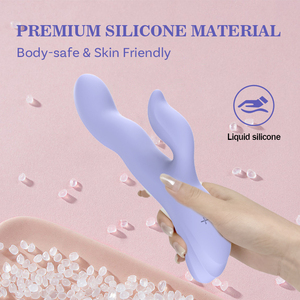 Vibrador de Conejo de Silicona Suave y Flexible <span class=keywords><strong>Ylove</strong></span> para Mujeres, 10 Modos de Vibración, Ángulo Ajustable, Motor Dual, Estimulador de Punto G - Product Image 3