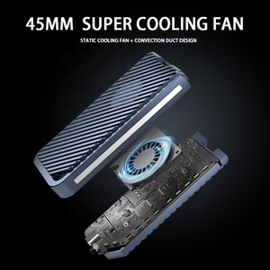 Usb4.0 NVMe M.2 SSD bao vây 40gbps sấm sét <span class=keywords><strong>3</strong></span> để bên ngoài ổ cứng loại C USB <span class=keywords><strong>3</strong></span>.0 HDD trường hợp SATA 2.5 máy tính xách tay SSD hộp đĩa - Product Image 3