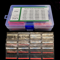 200 pièces 14 valeur commutation rapide Schottky Diode Kit assorti 1N4001 1N4004 1N4007 1N5408 UF4007 FR207 1N5817 1N5819 1N5822 1N4148