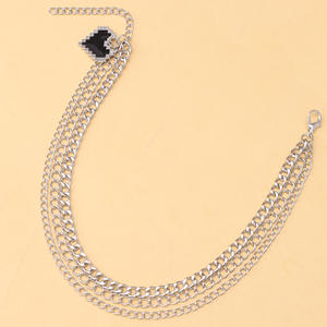 Ornements de chaussures, chaîne en métal en forme de cœur, breloques pour chaussures de femme, blanc K, automne 2024, origine Yiwu, Sp-833 - Product Image 6