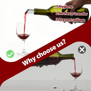 50 <span class=keywords><strong>Discos</strong></span> Vertedores Desechables Plateados de 3 Pulgadas para Botellas de Licor, Diseño Antigoteo de Un Solo Uso que Evita la Combinación de Sabores - Product Image 6