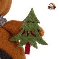 Décorations de Noël personnalisées Zaves, petits ours, renards, élan, ornements de Noël, décoration de bureau pour Noël