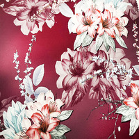 2023 conception personnalisée 95% Polyester 5% Spandex léger fleur impression Polyester tissu tissé pour robe de dame