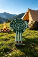 Cuisinière à gaz portable C40 à brûleur unique, flamme puissante, support stable, cuisson rapide, économe en énergie, puissance de flamme réglable