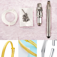 Outils de bijouterie Machine de fraisage diamantée Aiguille pneumatique de sable de clou pour anneau de bracelet Gravure outils de marteau à pointe de diamant
