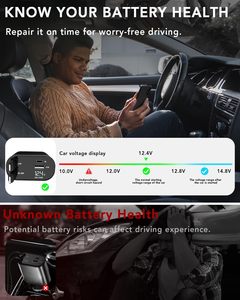 Caricabatterie Auto 4 in 1 Rapido 65W con Cavo Retrattile <span class=keywords><strong>USB</strong></span> TYPE-C e Display LED per <span class=keywords><strong>iPhone</strong></span> 15/16/HUAWEI - Product Image 4