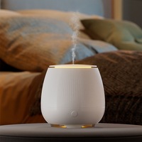 Humidificateur et diffuseur d'aromathérapie silencieux USB/enfichable de 150 ml avec minuterie pour la maison, la chambre et le bureau