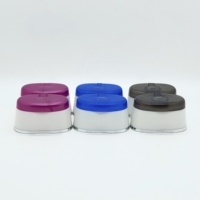 Tapa de rosca de plástico de 24 mm de PP, antiderrame y a prueba de fugas, con tapa abatible para dispensar cosméticos, gel de baño y champú, colores personalizados
