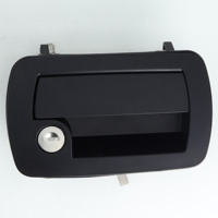 Loquet à poignée à deux points TriMark noir pour porte de compartiment de camping-car, porte d'entrée de camion, remorque et véhicule spécialisé
