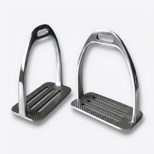 Premium Aluminum & Stainless Steel Horse Riding Stirrups Durable <b>Equestrian</b> Gear Customizable Metal Handcrafted Custom Packaging - Product Image 1