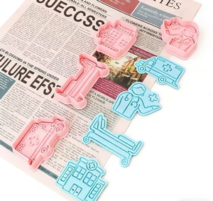 Cortadores de Galletas 3D con Forma de Corazón, Moldes para Galletas con Relieve de Arcilla para Manualidades - Product Image 3