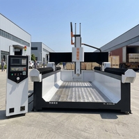 Machine de fraisage CNC 5 axes, moteur de broche 3,5-7,5 kW, table de travail 1300x2500 mm, système de contrôle Mach3, routeur CNC 3D, découpe de mousse EVA