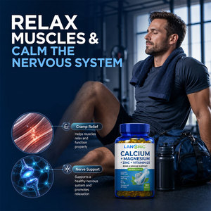 Integratore Immunitario Lanoric OEM Ca Mg Zn <span class=keywords><strong>D3</strong></span> D, Capsule Softgel di Carbonato di Calcio, Magnesio, Zinco e Vitamina <span class=keywords><strong>D3</strong></span> per Ossa Forti - Product Image 3
