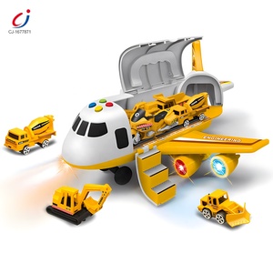 Avión de Juguete de Aleación para Modelismo, con Luz y Música, de Fricción, Deformable, Vehículo de Juguete Fundido a Presión, Estacionamiento - Product Image 4