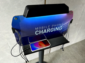 Station de recharge mobile ultra-rapide Y2 Power UMA Power Floor Stand PD20W pour lieux publics, optionnelle avec paiement par code QR et câble - Product Image 2