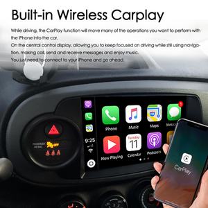 Radio Estéreo para Auto con CarPlay Inalámbrico, Android 13, Control por Voz con IA, 8+128GB, Navegación GPS para Toyota Yaris 2012-2017, Reproductor Multimedia de Video - Product Image 4