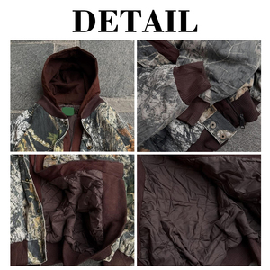 Sweat-shirts à capuche pour hommes, imprimé camouflage vintage personnalisé, 400 g/m², coupe ample, en coton, sweat-shirt graphique de chasse, sweat-shirt camouflage pour hommes - Product Image 6