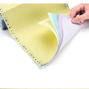 Sheet 1-5 Layers Continuous Carbonless Computer Paper Form NCR Printing Office Invoice Paper