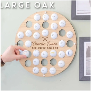 Wooden Golf Collection Wall Hanging Golf Ball Wall Storage Rack Home Organization and Storage Organizer - Product Image 2