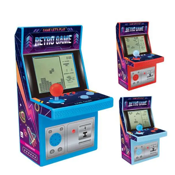 جهاز بلاي ستيشن صغير إلكتروني تعليمي للأصابع يحتوي على 11 لعبة كلاسيكية وحدة ألعاب كلاسيكية جهاز لعب محمول للألعاب القديمة للأطفال