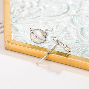 Pendientes de ópalo 925 aretes de plata 925 original Stud argollas matrimonio plata Aretes pendientes zarcillos Mujer - Product Image 3