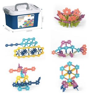 Novedad 2026: Caja de Almacenamiento Portátil DIY para Bloques de Construcción Modulares Infantiles y Juguetes de Copos de Nieve - Product Image 5