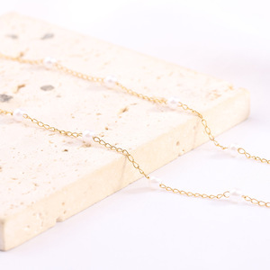 Collar de Perlas con Colgante de Concha y Estrella de Mar Dorada, Cadena Larga, Tema Playero, para Uso Diario - Product Image 3