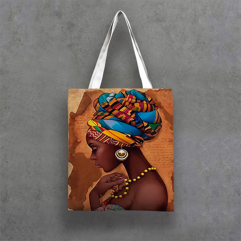 G & D Decorazione <span class=keywords><strong>di</strong></span> <span class=keywords><strong>Arte</strong></span> Africana <span class=keywords><strong>Pittura</strong></span> A Olio Africa WomenTote Borsa
