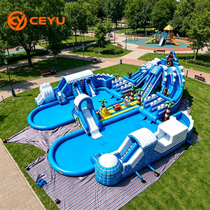 Parc aquatique gonflable commercial Ceyu de grande envergure au design moderne avec piscine gonflable, attractions de grande ouverture - Product Image 1