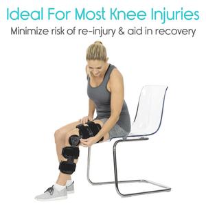 医疗 Post Op 骨科铰接膝关节支撑可调 Rom 膝关节支撑固定器用于 ACL，MCL 和 PCL 损伤 - Product Image 3