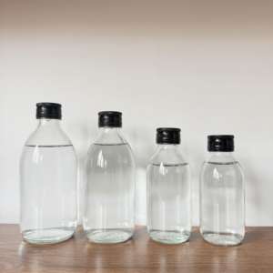 Label kustom kualitas tinggi Pharm kaca Amber Oral sirup botol batuk cair kaca DIN 28mm dengan tutup aluminium emas hitam perak - Product Image 5