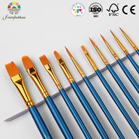 Kit de pinceaux à aquarelle souples et flexibles de haute qualité pour enfants, ensemble de pinceaux d'artiste directement de l'usine pour débutants