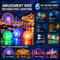 Lumière ponctuelle LED RGBW 60 mm SMD5050 18 LED DC24V, lampe à pixels pour projets d'éclairage architectural de façades commerciales