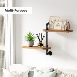 Étagère à plantes à fenêtre rotative à 2 niveaux, support pour plantes d'intérieur <span class=keywords><strong>en</strong></span> <span class=keywords><strong>bois</strong></span>, support <span class=keywords><strong>mural</strong></span> pour plantes - Product Image 6