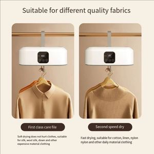 Séchoir à linge électrique pliable 600W avec boîtier en plastique, séchoir compact automatique pour la maison avec affichage numérique - Product Image 5