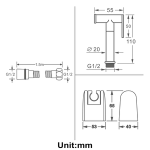 Латунный распылитель для биде - Product Image 5