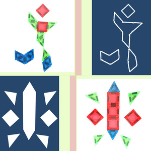 Bloques de construcción magnéticos fuertes y personalizables al por mayor, juego de azulejos para la educación temprana para niños de 3 a 6 años - Product Image 6